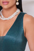 VESTIDO TRES LISTRAS PLISSADO